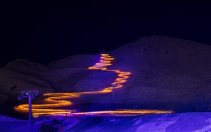 Descente aux flambeaux : spectacle magique sur les pistes